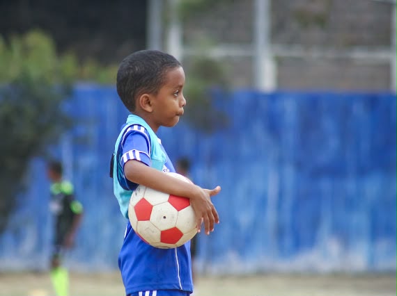 U5 players in training